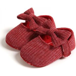 Babyschoentjes – Meisjes Schoenen -Kerst- Rood – Maat 20 voor 6- 9 maanden (12cm)