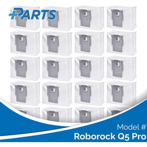 Roborock Q5 Pro Stofzakken (20 Stuks, Plus.Parts® alternatief voor 8.02.0132)