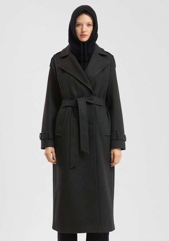 QS - Outdoor-Mantel - Wollen Trenchcoat - Tijdloze Elegant