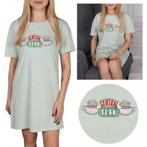 Friends"" Damesnachthemd met korte mouwen, katoen