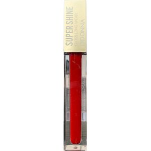 D'Donna Cosmetics - Lipgloss - Super Shine - Long Lasting - Rood - Nummer 5