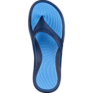 BECO heren teenslippers - donkerblauw/lichtblauw - maat 40