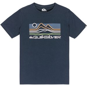 Quiksilver - Ev Light Waves - T-shirt - Blauw - Korte Mouwen - Jongens 16 Years