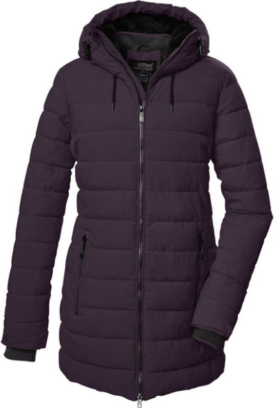 killtec dames Gewatteerde parka/parka met capuchon KOW 55 WMN QLTD PRK, pflaume, 36, 41809-000