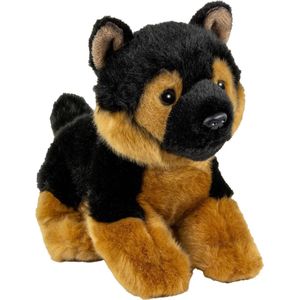 Carl Dick Knuffeldier herdershond - zachte pluche stof - premium kwaliteit knuffels - 23 cm - honden