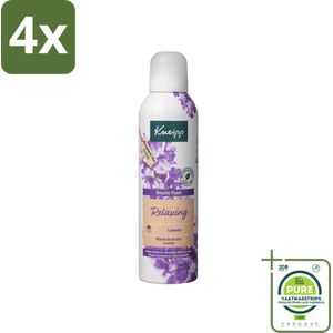 Kneipp - Douche schuim - Relaxing - Lavendel - 200 ml - Voordeelverpakking - 4 stuks - Douche foam - Lavendel