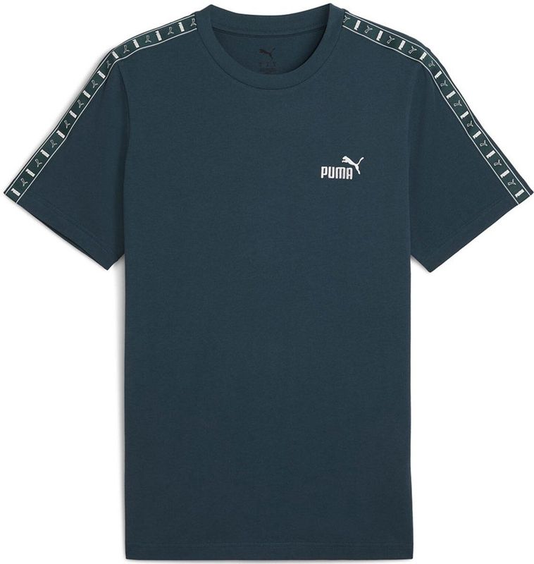 Puma Ess Tape T-shirt Met Korte Mouwen Groen,Blauw S Man,Vrouw