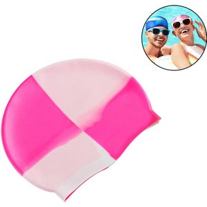 Gigicial Badmuts voor volwassenen - Badmuts voor lang haar - Kleurrijk ontwerp, waterdicht en warm - Enkele verpakking - Geschikt voor volwassenen - Roze