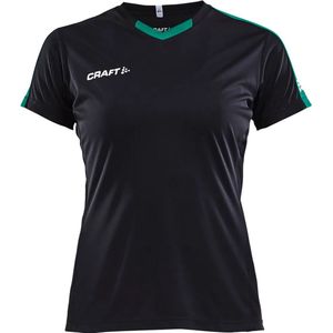 Craft Progress Contrast Shirt Korte Mouw Kinderen - Zwart / Wit | Maat: 146/152