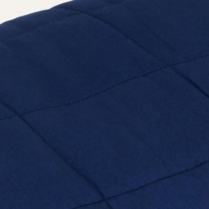 vidaXL Verzwaringsdeken 200x200 cm 13 kg stof blauw - Verzwaringsdeken - Verzwaringsdekens - Deken - Beddengoed
