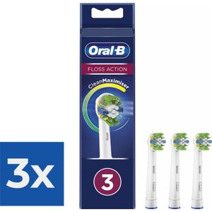 Oral-B Opzetborstels FlossAction 3 stuks - Voordeelverpakking 3 stuks
