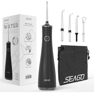 Monddouche met 5 sproeiers en 3-traps waterstraalintensiteit - Draadloos en oplaadbaar, IPX7 waterdicht, ideaal voor thuis en op reis