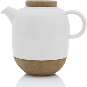 Viva Scandinavia Lauren Theepot Groot - 1.2 Liter - Wit Porselein