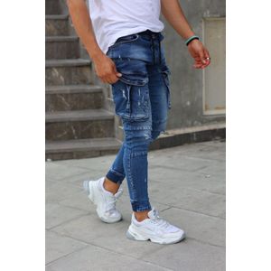 Cargobroek met zakken  Stretchy  Hoge Kwaliteit Hip Hop Jeans- W31