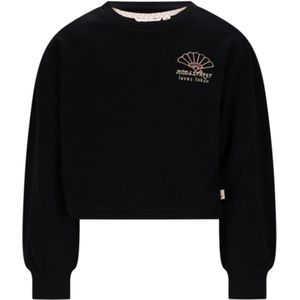 Moodstreet-Meisjes SOTA cropped sweater-black