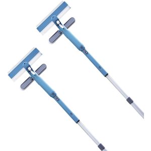 Livington - Window Buddy - Raamreiniger - 2 Stuk - Telescoopstang - Raamwisser