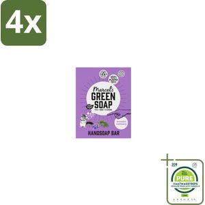 Marcel's Green Soap - Handzeep Bar - Lavendel & Rozemarijn - Zachte verzorging - 90 gr - Voordeelverpakking - 4 stuks - Handzeep - Zeep bar