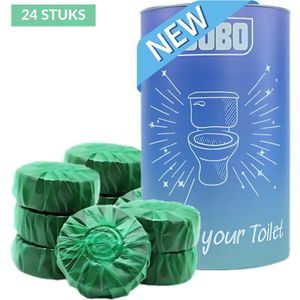 DOBO - Toiletblokjes - Groen – 24 Stuks – Voor Inbouwreservoir & Stortbak – Gekleurd Water – Eco Vriendelijk