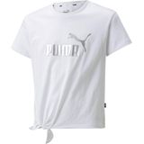 PUMA ESS+ Logo Knotted Tee G FALSE T-shirt - Puma White