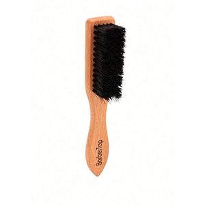Brush| Barbertop |Heren Baardborstel | Natuurlijke Borstelharen | Zachte borstel | Haarreinigingsborstel| Beard Brush |Haar Verwijderen |Baard Snor & baardborstel| Baardborstel - Baardkam - Baardverzorging - Barbier | Naturel Houten Handvat