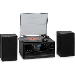 DailySupplies® Platenspeler Bluetooth met Speakers - CD Speler - LPS Vinyl - Retro - Zwart