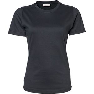 Women´s Interlock T-shirt met korte mouwen Dark Grey - 3XL
