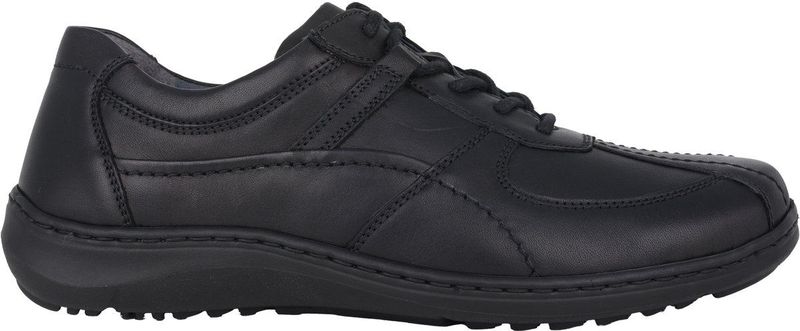 Herwig - Heren Veterschoen - Zwart - Nappaleer - Comfortabel