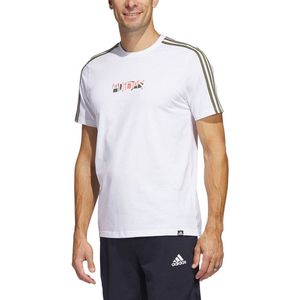 Adidas Sportswear Opt 1 T-shirt Met Korte Mouwen Wit M Man