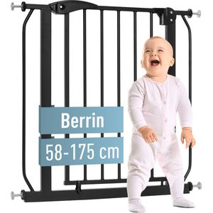 ib style Berrin Traphekje - Zonder Boren - Klembevestiging - 125-135 cm - Zwart