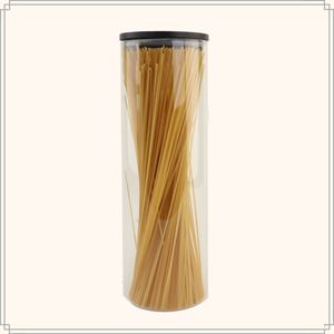 OTIX Voorraadpot - Glas met Deksel - 1320ml - Zwart - Hout