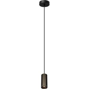 Hanglamp Milano 150 Brons - hoogte 15cm - excl. 1x GU10 lichtbron - IP20 - Dimbaar > lampen hang brons | hanglamp brons | hanglamp eetkamer brons | hanglamp keuken brons | sfeer lamp brons | design lamp brons | lamp modern brons | koker brons