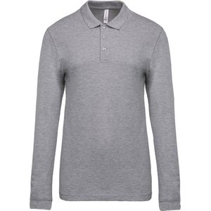 Kariban Piqué-herenpolo lange mouwen K256 - Oxford Grey - XL