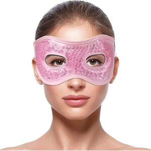 Oogmasker voor Gezwollen Ogen – Herbruikbaar Warm & Koud Kompres Gel – Verkoelend Oogmasker voor Droge Ogen, Stress, Huidverzorging, Puffiness en Vermoeide Ogen
