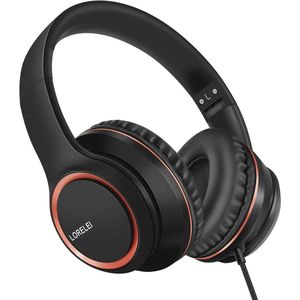 Over-Ear Bedrade Hoofdtelefoon met Microfoon - Lichtgewicht Opvouwbare Hoofdtelefoon voor Smartphone, Tablet en Computer