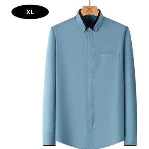 Livano Overhemd Heren - Volwassenen - Lange Mouwen - Strijkvrij - Lange Mouw - Lichtgroen - Maat XL