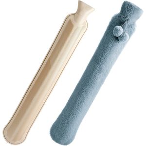 Warmwaterzak-Met-Overtrek-2L-Nek-Schouder-Donkergrijs-72x12cm