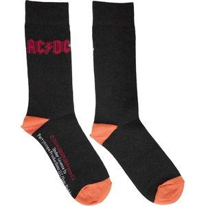 AC/DC - Red Logo Sokken - EU 39-45 - Zwart