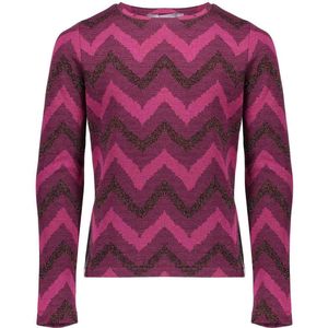 Geisha - Top Zigzag - Fuchsia/burgundy