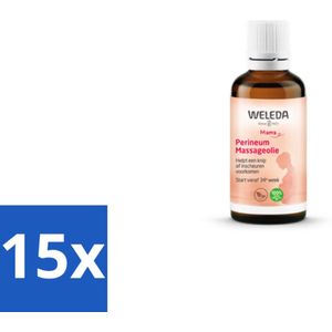 15 x WELEDA - Perineum massageolie - Mama & Baby - 50 ml - Perineum Massageolie - Bevalling Voorbereiding - Zwangerschap - Huidverzorging - Inscheuren Voorkomen