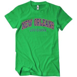 New Orleans Louisiana T-Shirt Green-S
