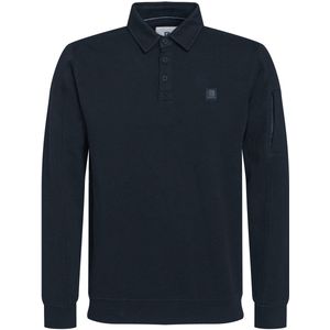 Gabbiano - Poloshirt - Navy - Modieuze Polokraag - Mannen