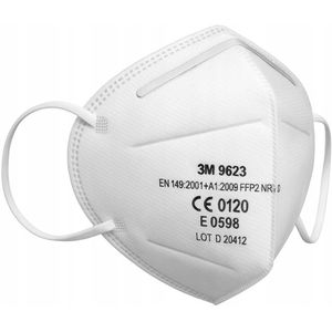 3M 9623 FFP2 stofmasker met neusclip - 1 stuk