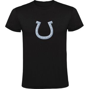 Hoefijzer Heren t-shirt| paard | hoeven | poten | pony | benen| ijzere voet | boerderij | ezel | koe |