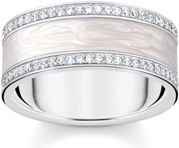 Thomas Sabo - Ring - Wit - Zilver - Zirkoon - 925/-