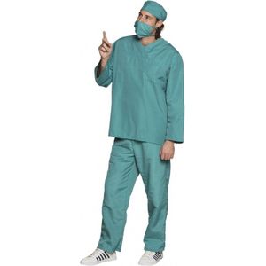 verkleedpak Chirurg heren groen maat M/L