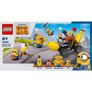LEGO Despicable Me 4 - Minions en Bananenauto - 75580