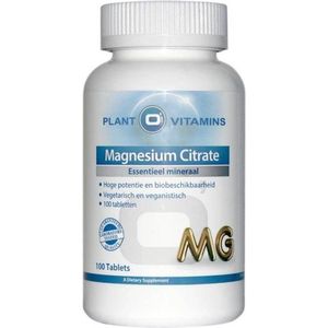 Magnesium Citraat 100 Tabletten Plantovitamins