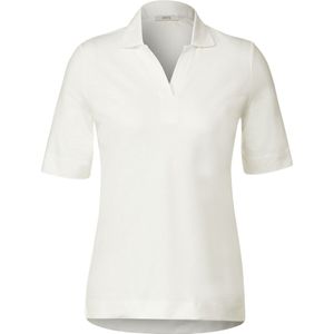 CECIL - Piquee Polo Shirt - Poloshirt - vanilla white