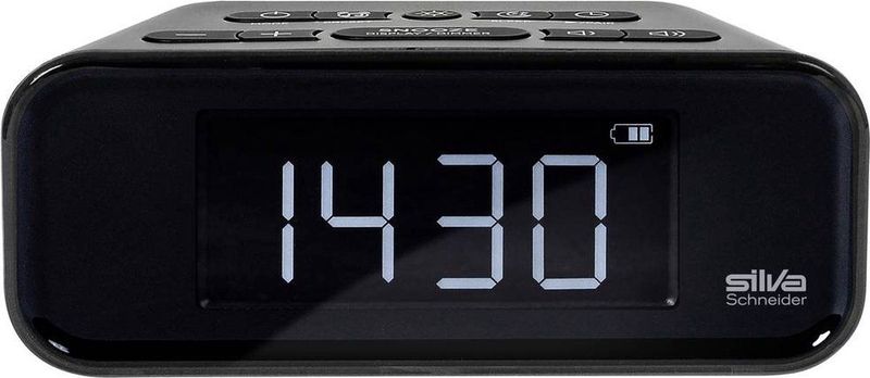 Silva Schneider UR 4200 BT Wekkerradio VHF (FM) FM, Bluetooth Wekfunctie, Acculaadfunctie, Oplaadbaar Zwart