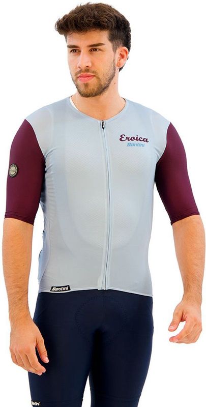 Santini - Eroica Borgo - Korte Mouw Wielertrui - Blauw